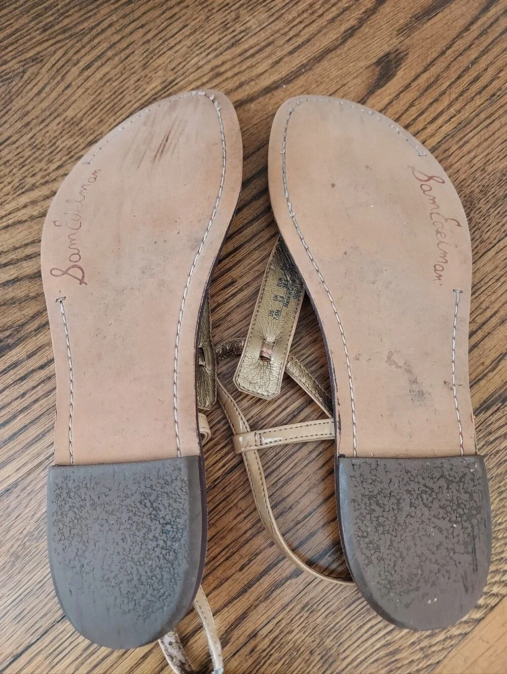 Sam Edelman Tan Gigi Thong Sandals 7.5